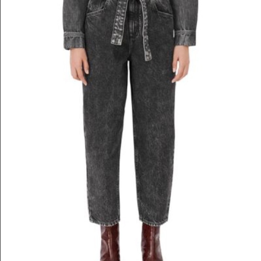 Maje black denim pants